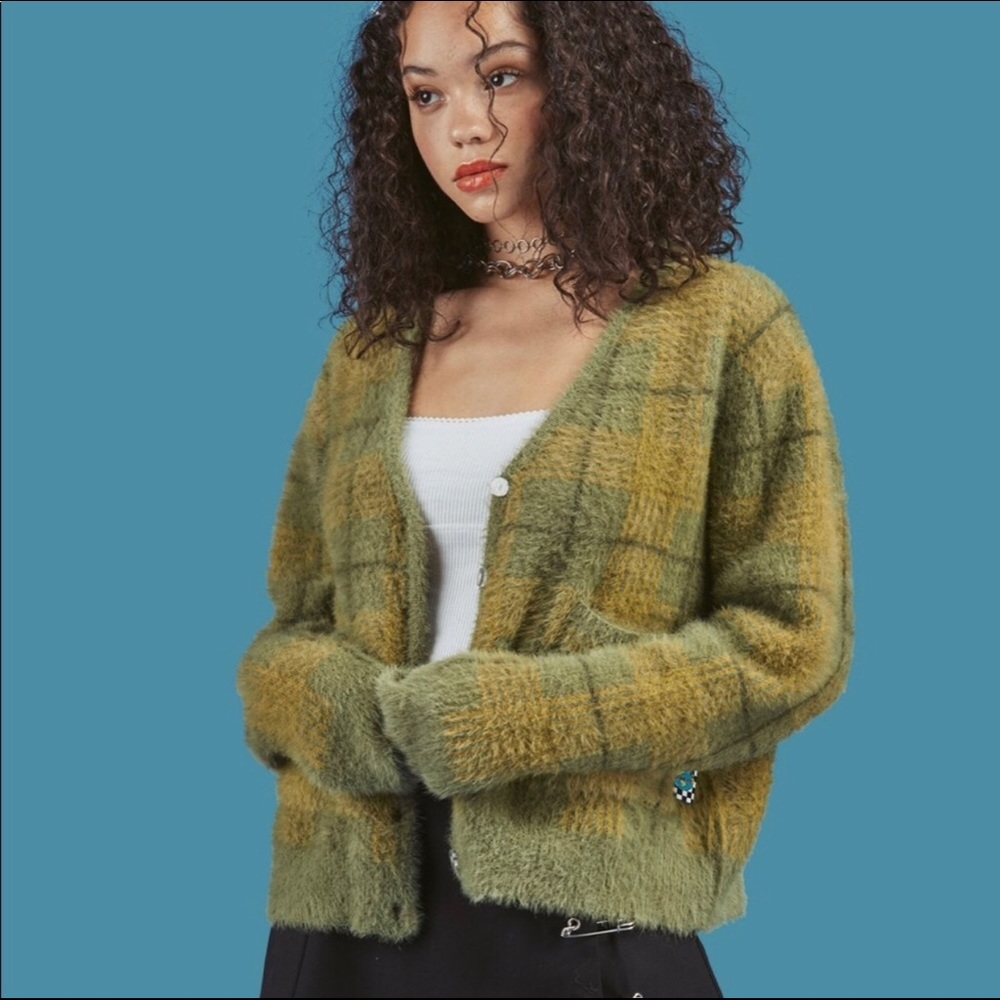 Unif ty green cardigan